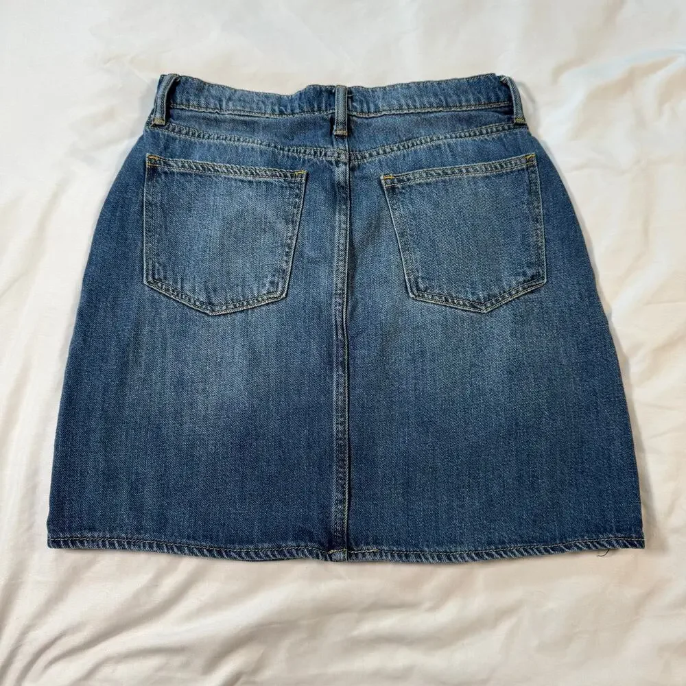 Vintage GAP denim mini skirt stretchy denim womens size 27